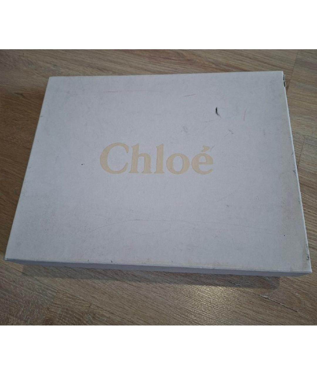 CHLOE Хаки текстильные ботильоны, фото 8