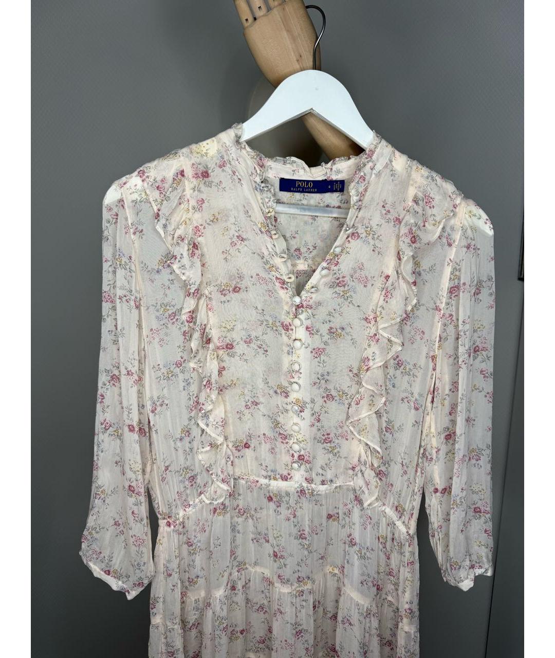 POLO RALPH LAUREN Мульти вискозное повседневное платье, фото 4