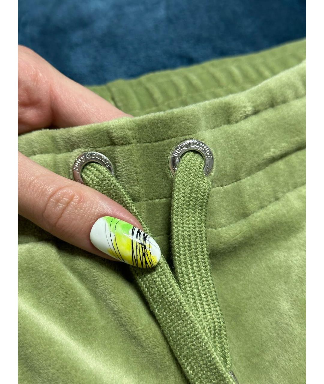 JUICY COUTURE Зеленый велюровый костюм с брюками, фото 7