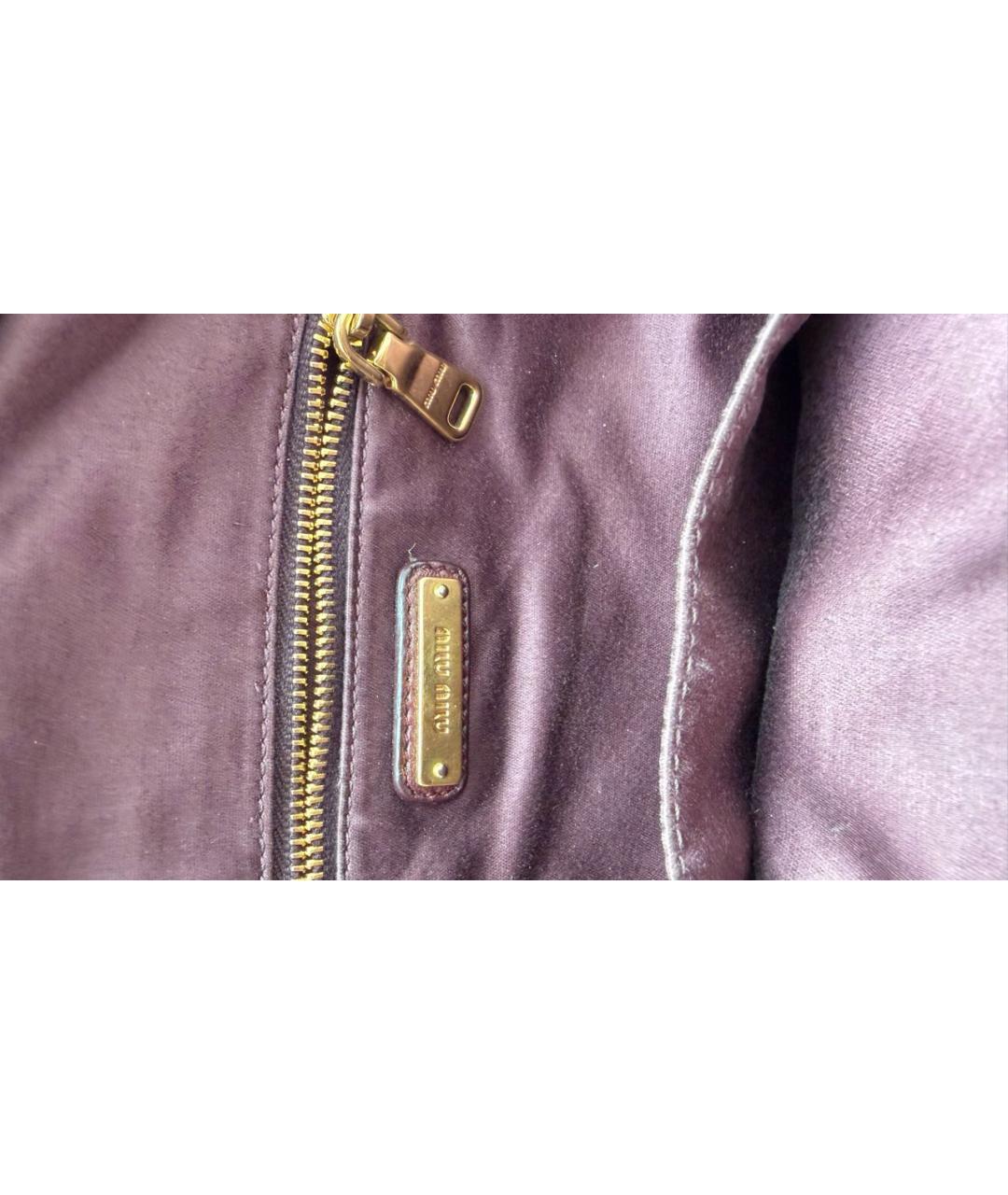 MIU MIU Бордовый замшевый рюкзак, фото 4