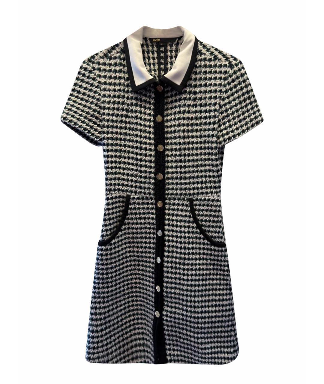 MAJE Зеленый твидовый сарафан, фото 1