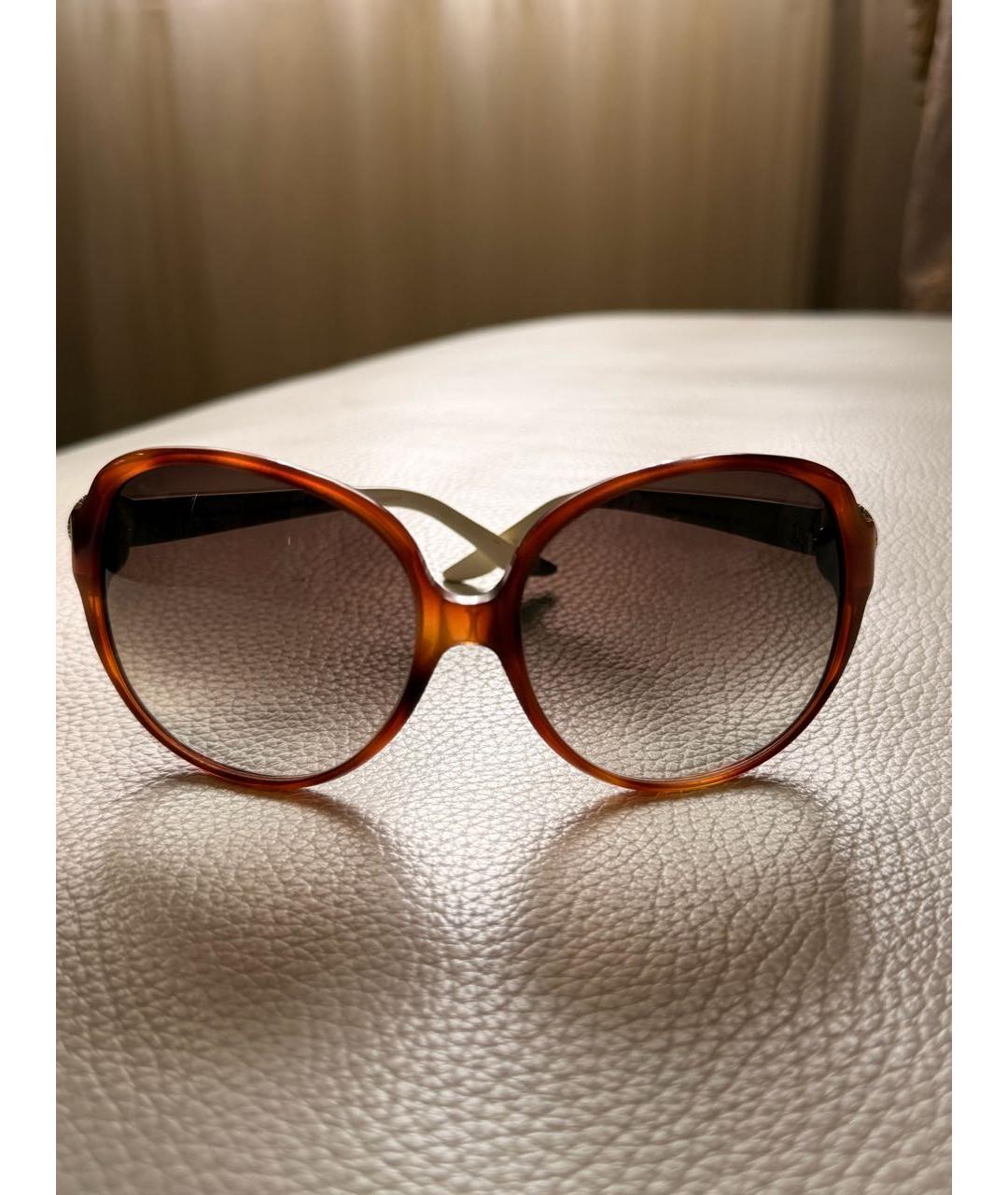 CHRISTIAN DIOR Бежевые солнцезащитные очки, фото 9