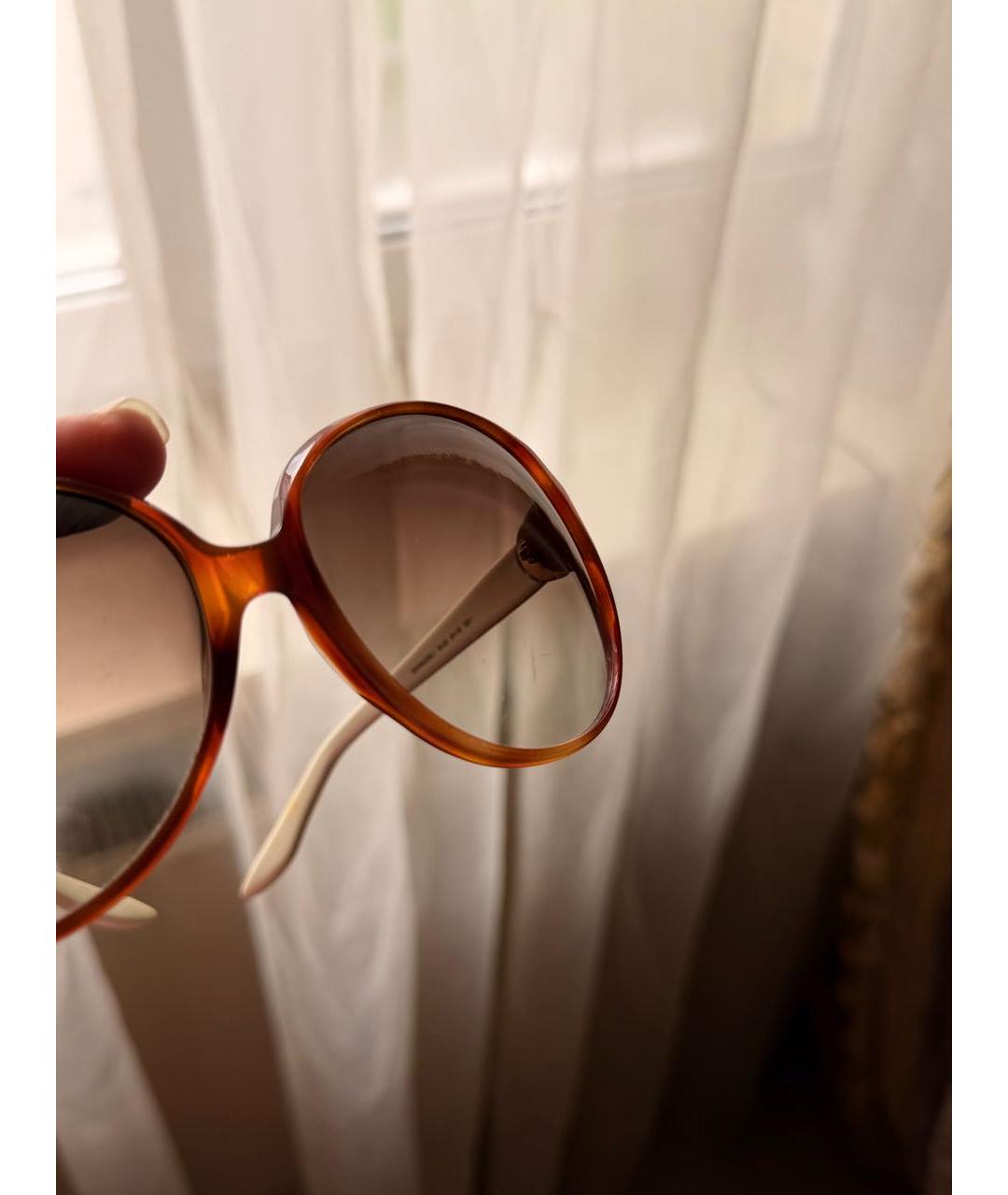 CHRISTIAN DIOR Бежевые солнцезащитные очки, фото 6