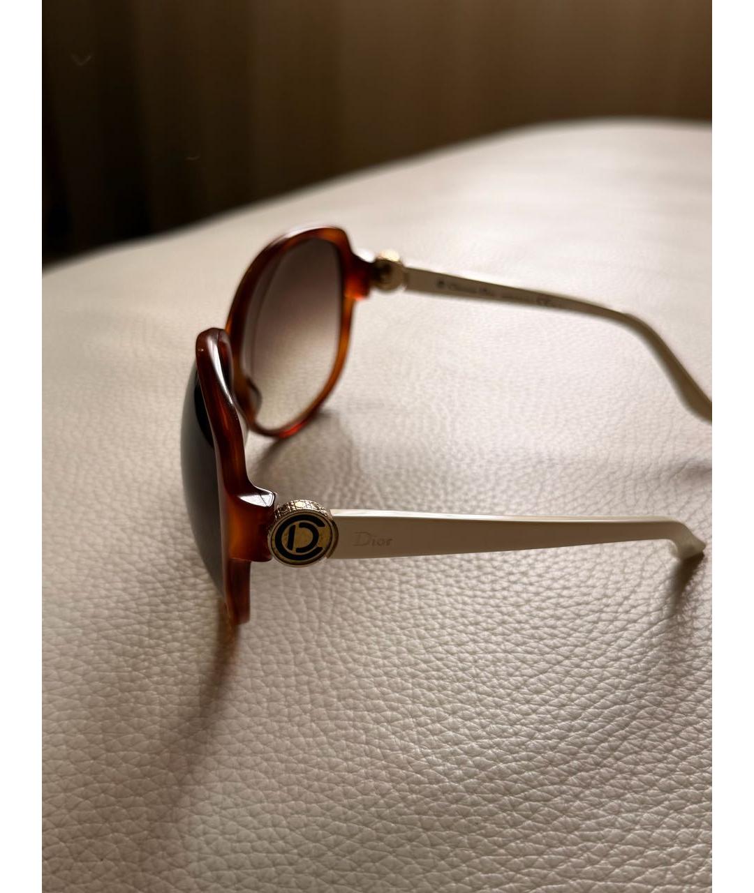 CHRISTIAN DIOR Бежевые солнцезащитные очки, фото 3