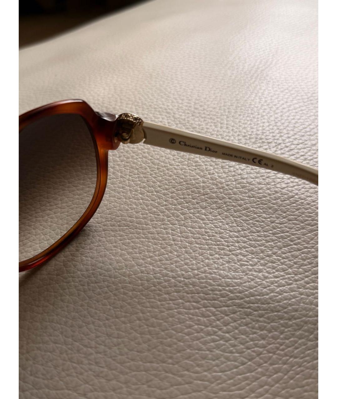 CHRISTIAN DIOR Бежевые солнцезащитные очки, фото 5