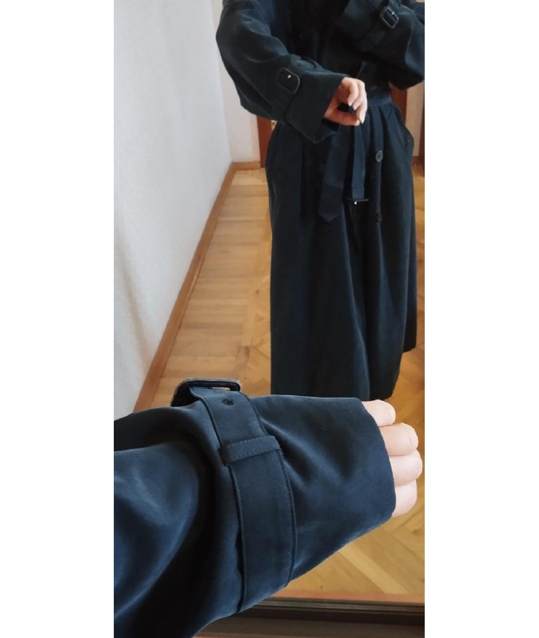 BURBERRY Зеленый вискозный тренч/плащ, фото 9