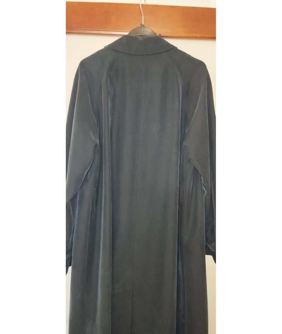 BURBERRY Зеленый вискозный тренч/плащ, фото 3