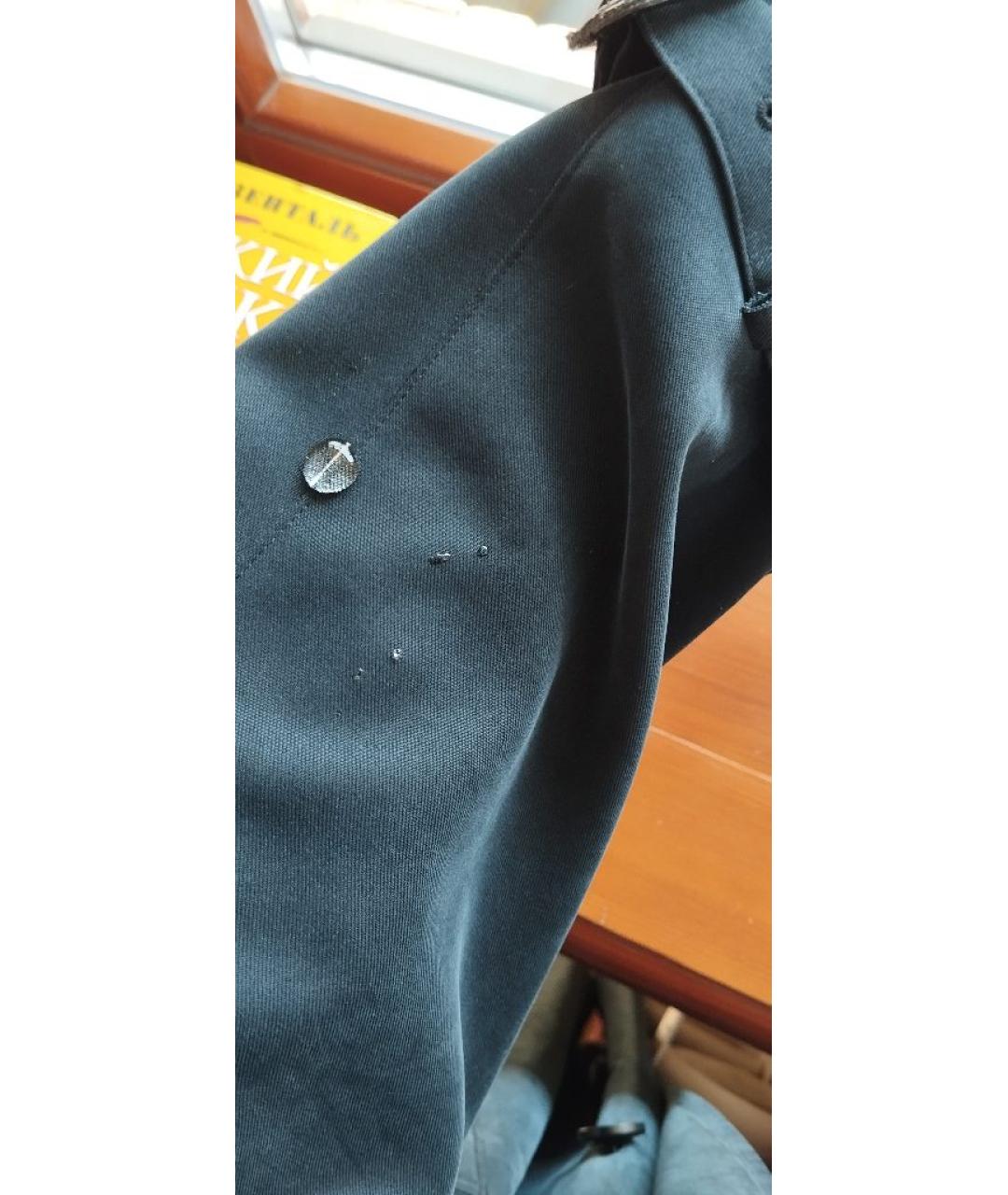 BURBERRY Зеленый вискозный тренч/плащ, фото 6