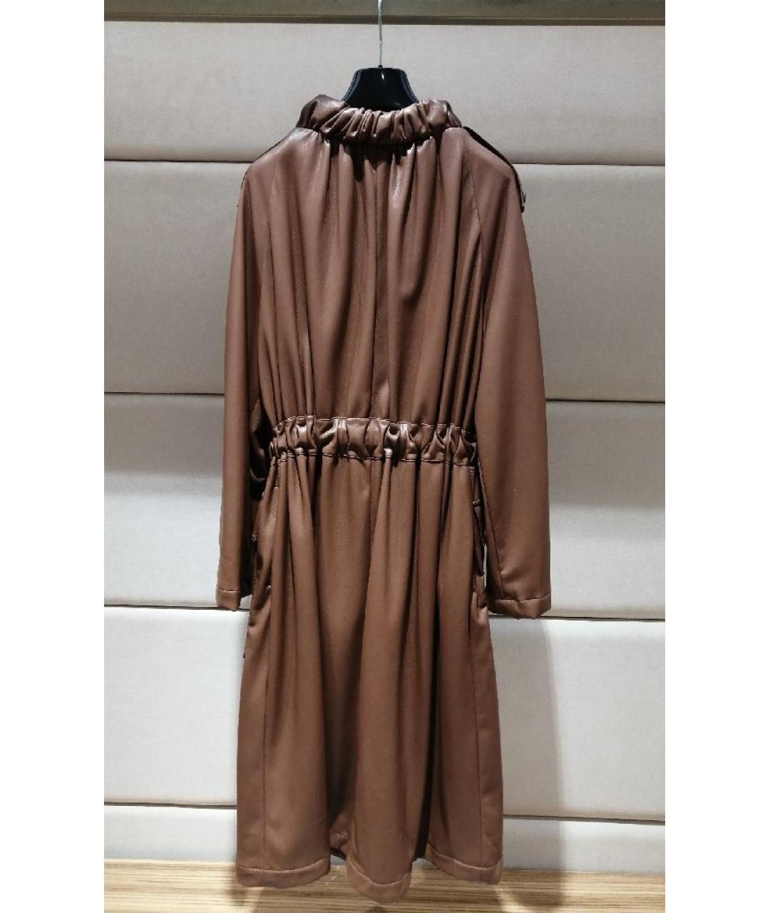 MSGM Коричневое пальто, фото 2