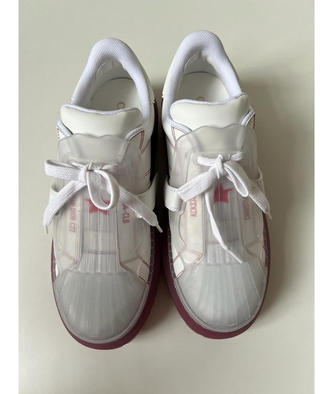 CHRISTIAN DIOR Белые кожаные кеды, фото 2