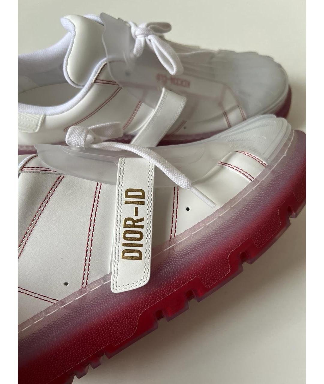 CHRISTIAN DIOR Белые кожаные кеды, фото 5