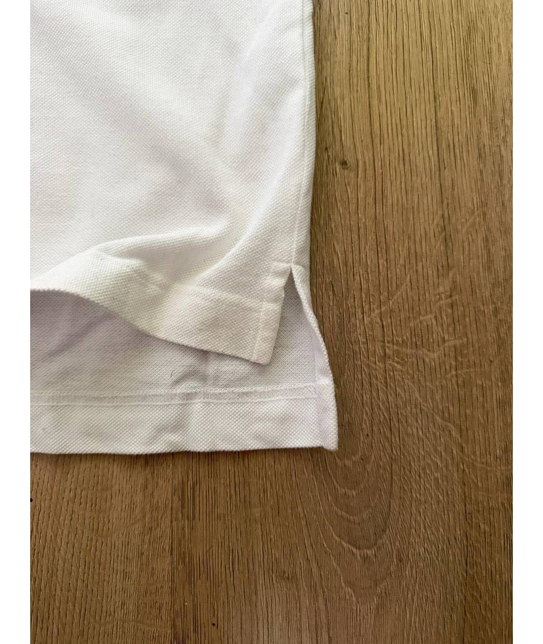 KENZO Белое хлопковое поло с коротким рукавом, фото 7