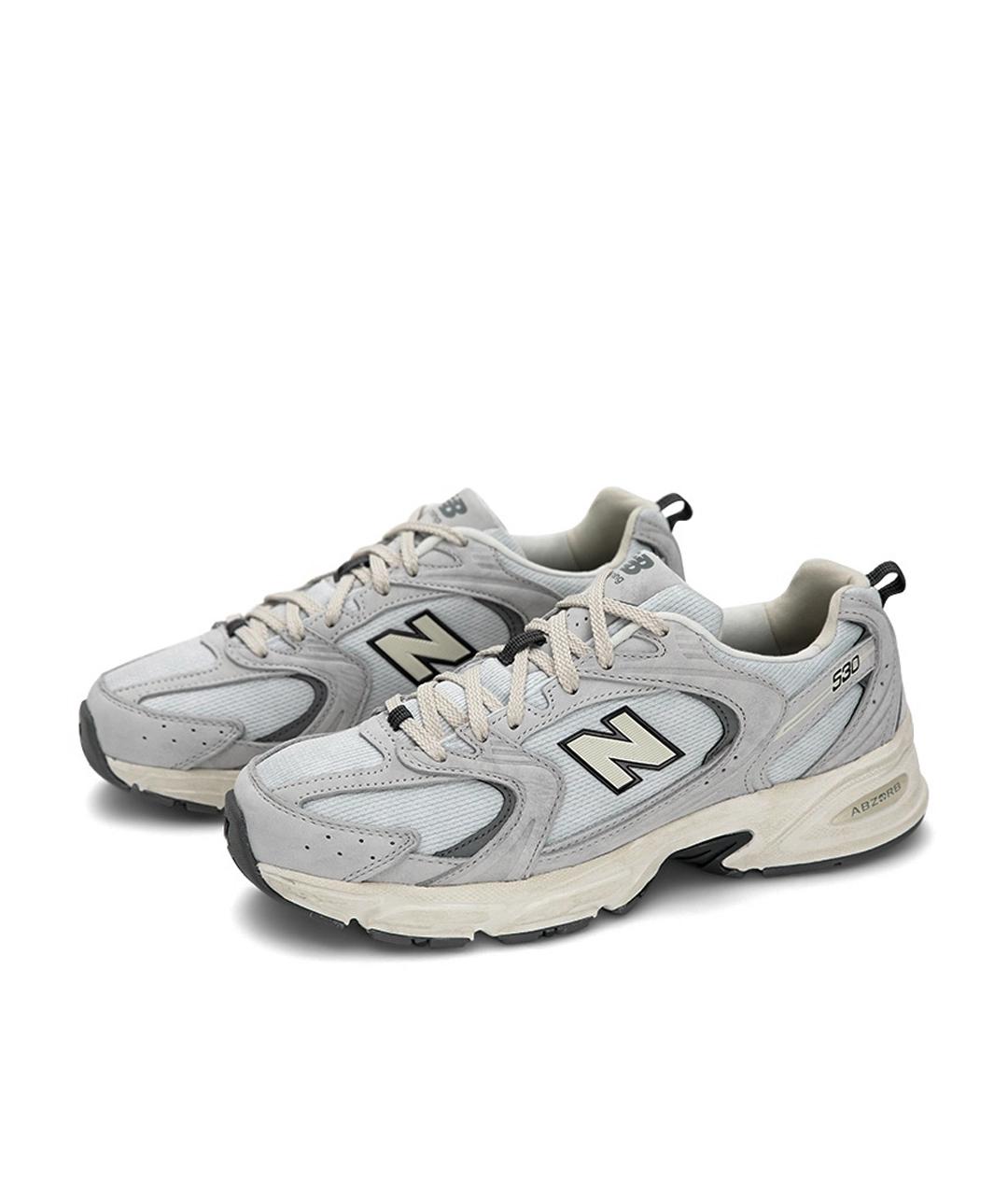 NEW BALANCE Серые текстильные кроссовки, фото 2