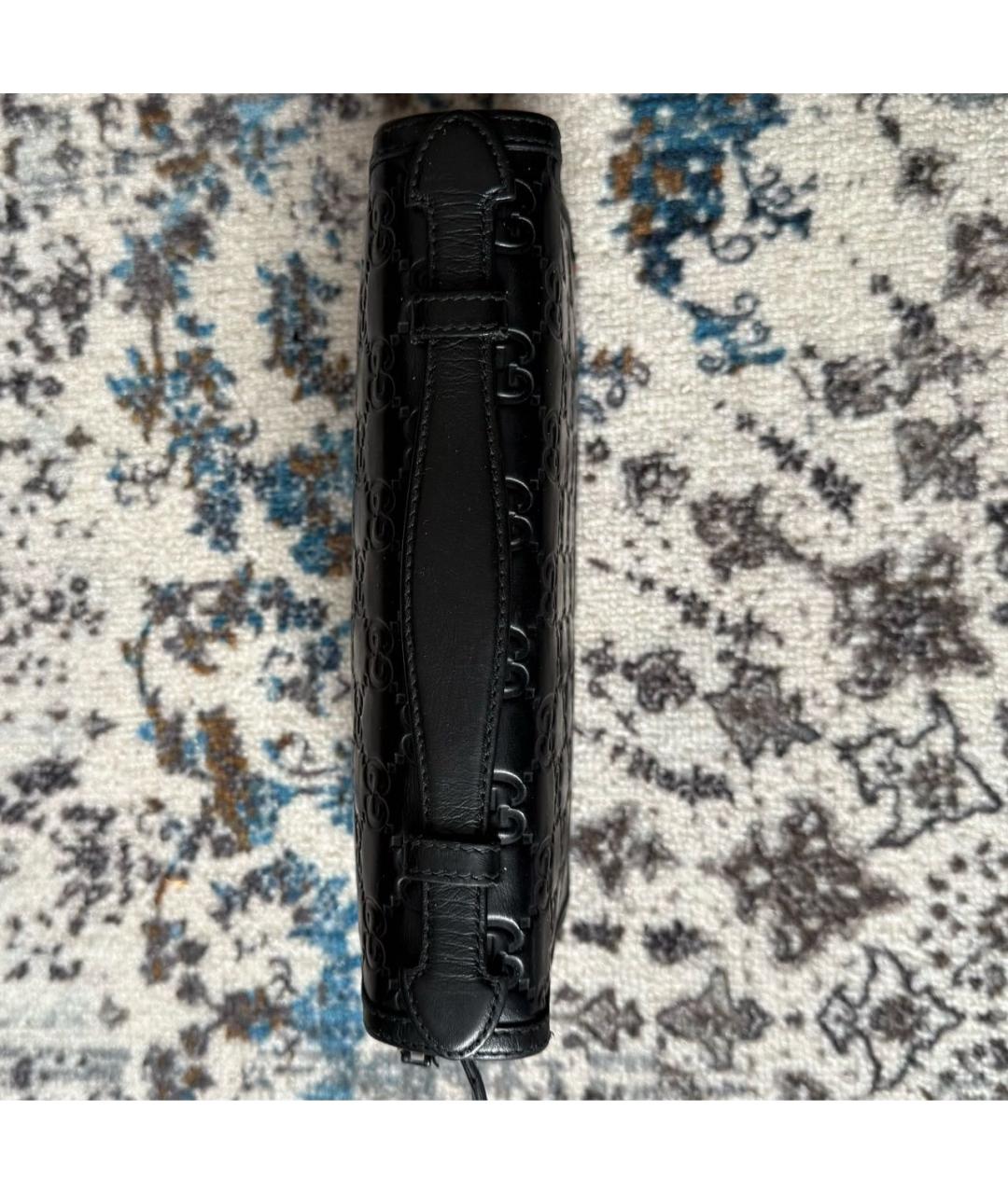 GUCCI Черный кожаный кошелек, фото 6