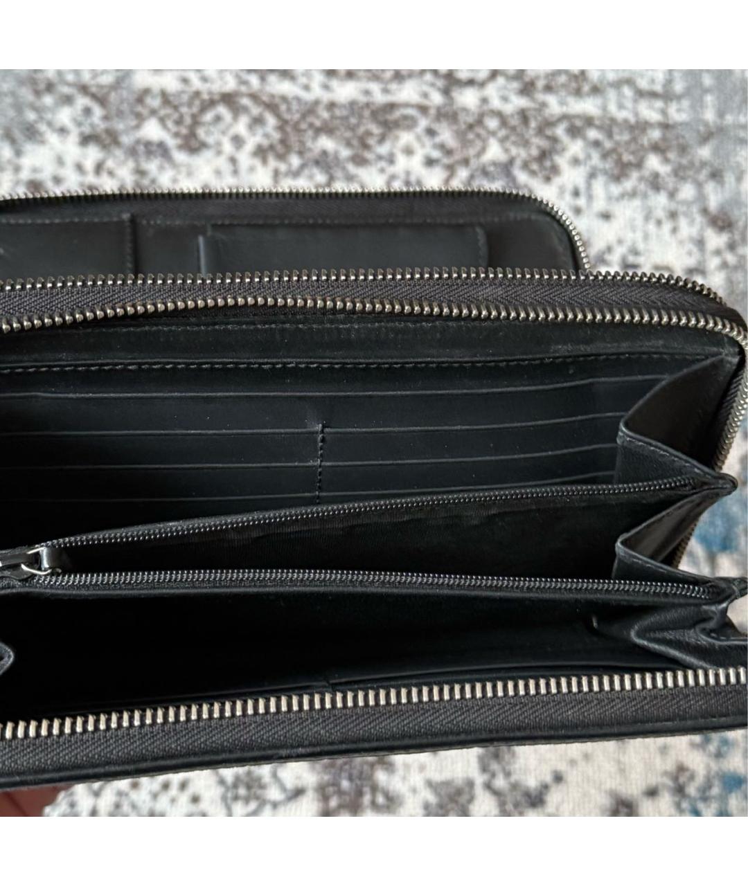 GUCCI Черный кожаный кошелек, фото 3