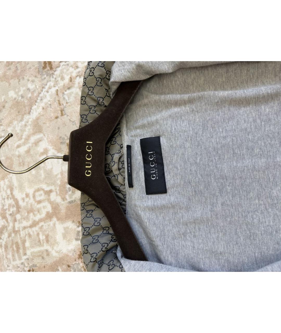 GUCCI Коричневая шелковая куртка, фото 3