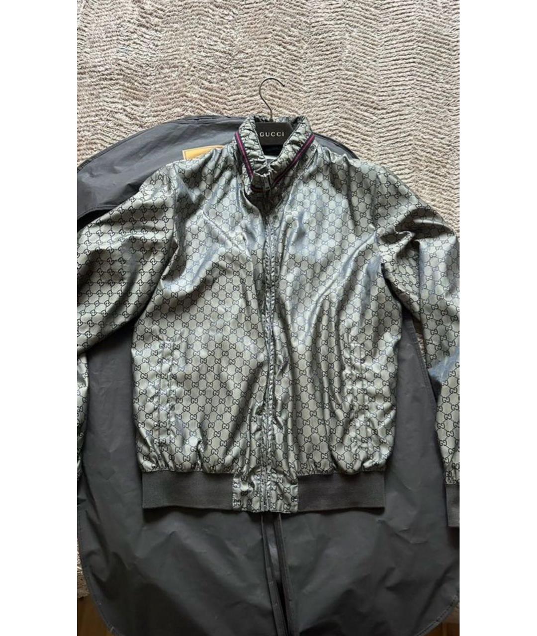 GUCCI Коричневая шелковая куртка, фото 5