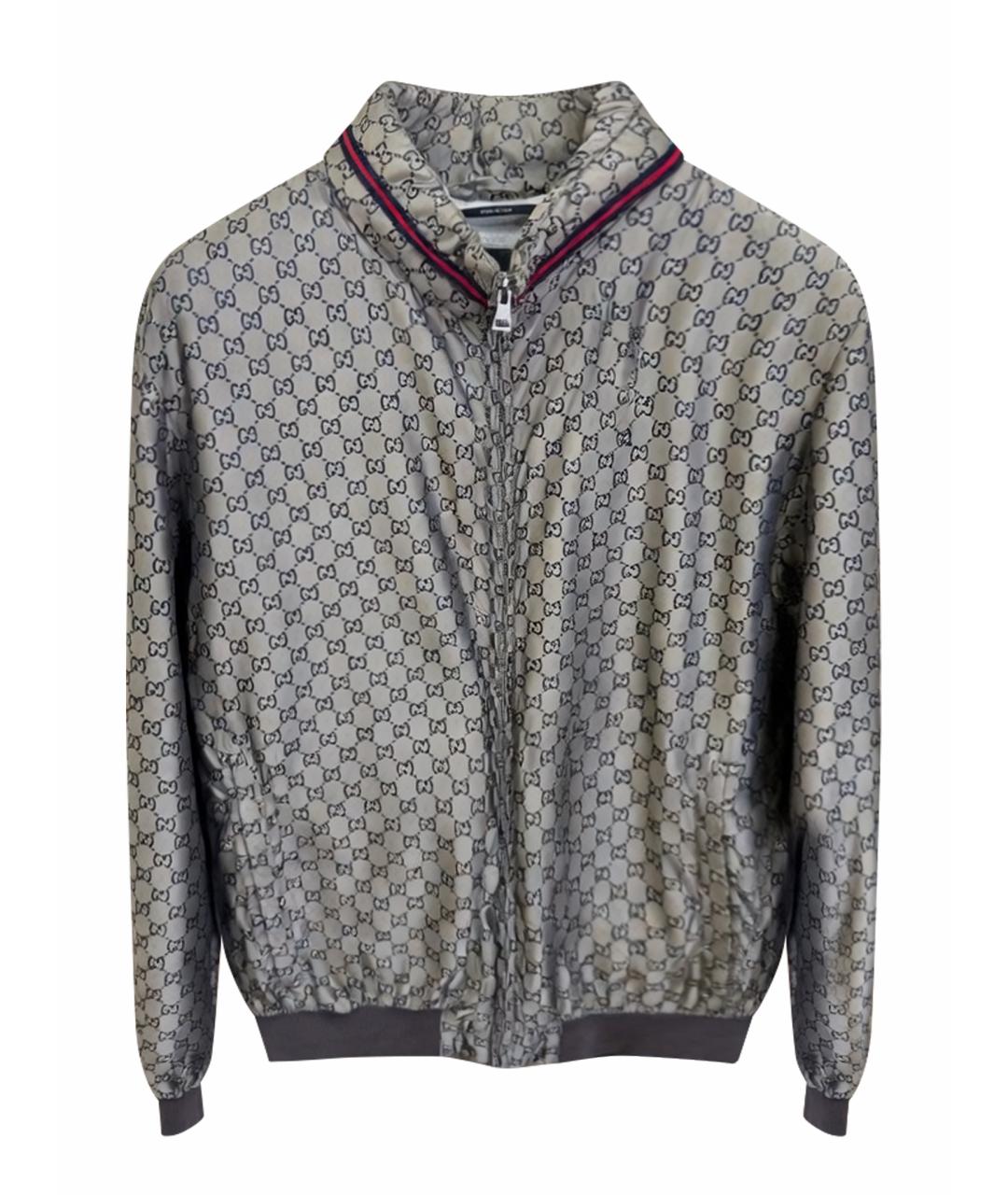 GUCCI Коричневая шелковая куртка, фото 1