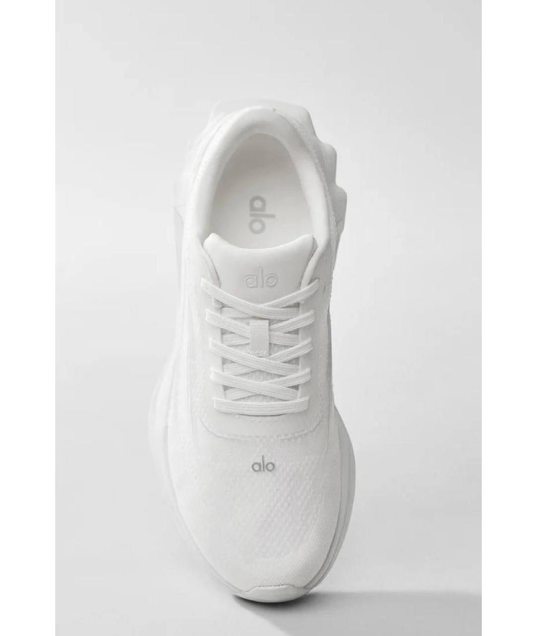 ALO YOGA Белые текстильные кроссовки, фото 4