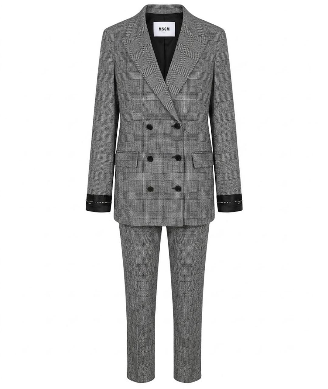 MSGM Серый костюм с брюками, фото 1