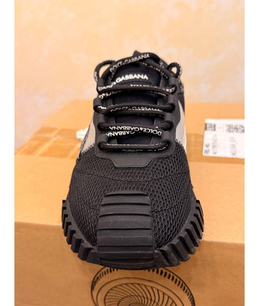 DOLCE&GABBANA Черные низкие кроссовки / кеды, фото 2