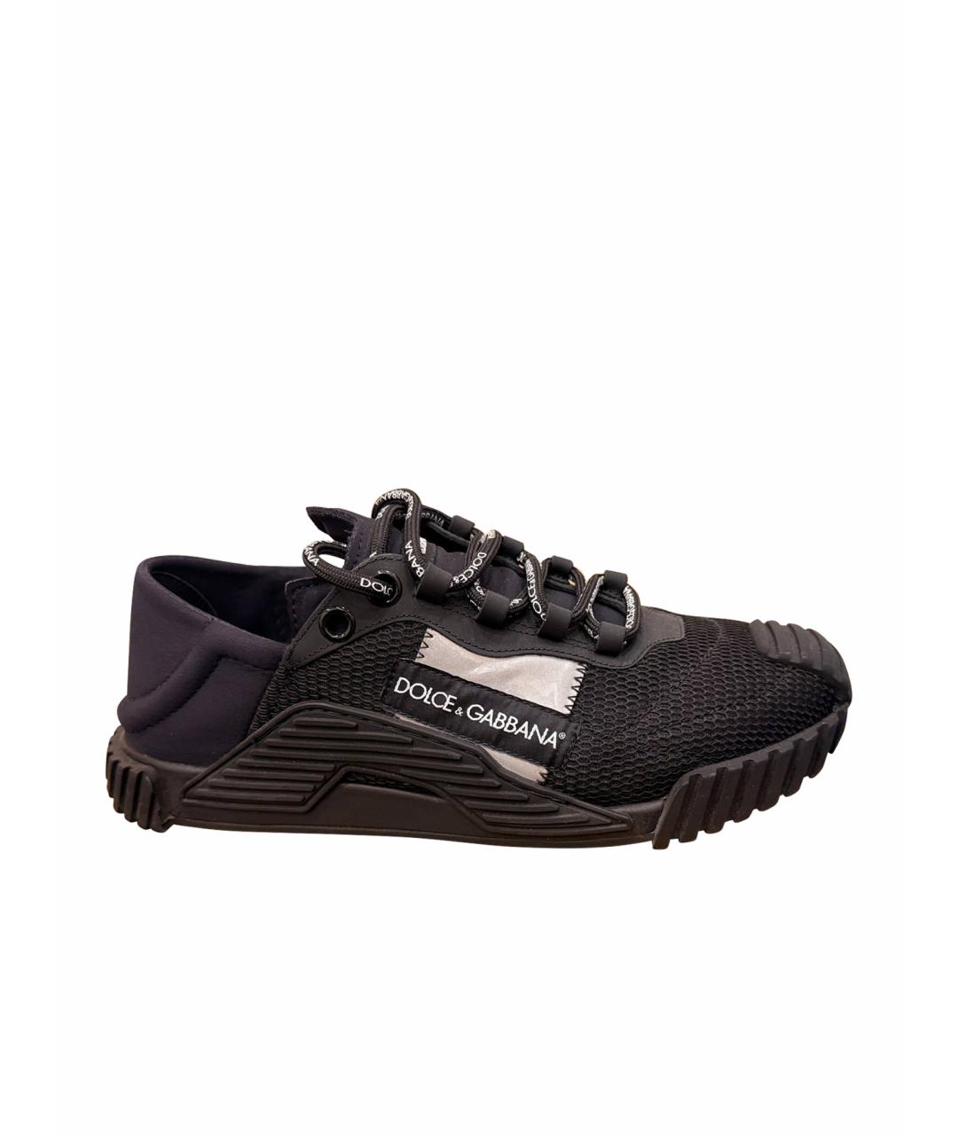 DOLCE&GABBANA Черные низкие кроссовки / кеды, фото 1