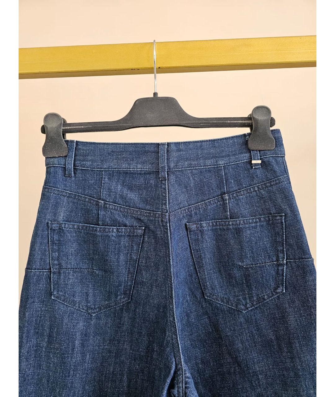 CHRISTIAN DIOR Темно-синие хлопковые брюки широкие, фото 6