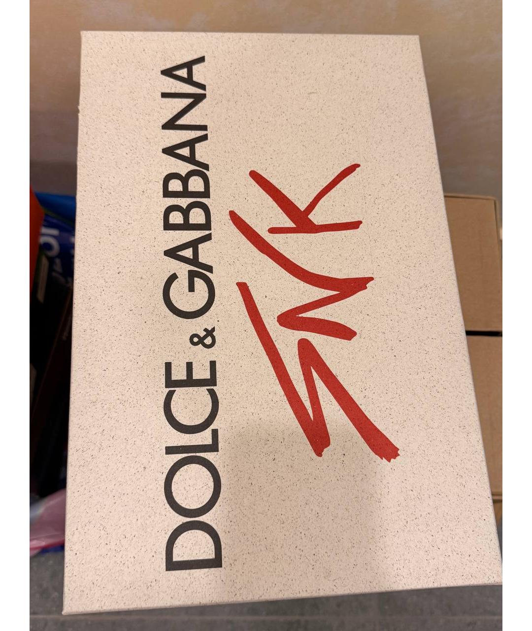 DOLCE&GABBANA Белые низкие кроссовки / кеды, фото 5