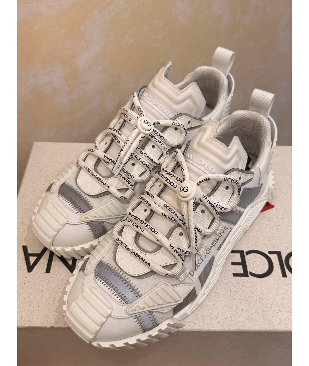 DOLCE&GABBANA Белые низкие кроссовки / кеды, фото 2