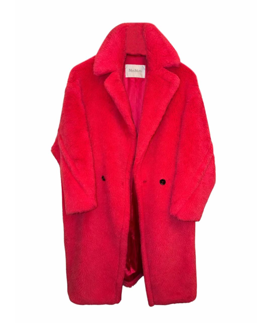 MAX MARA Красная меховая шуба, фото 1