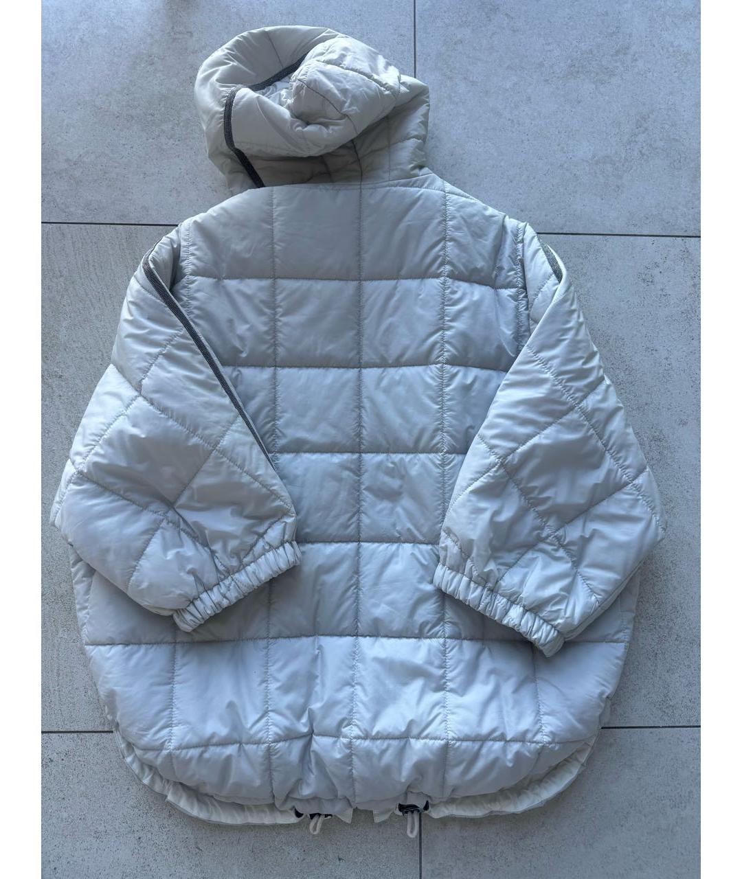 BRUNELLO CUCINELLI Белая полиэстеровая куртка, фото 2