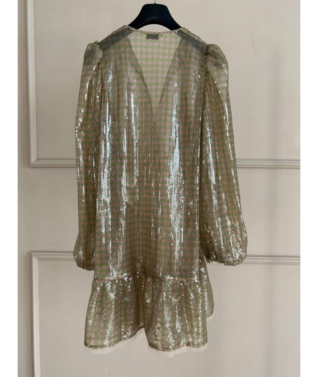 FENDI Золотое полиамидовое платье, фото 2