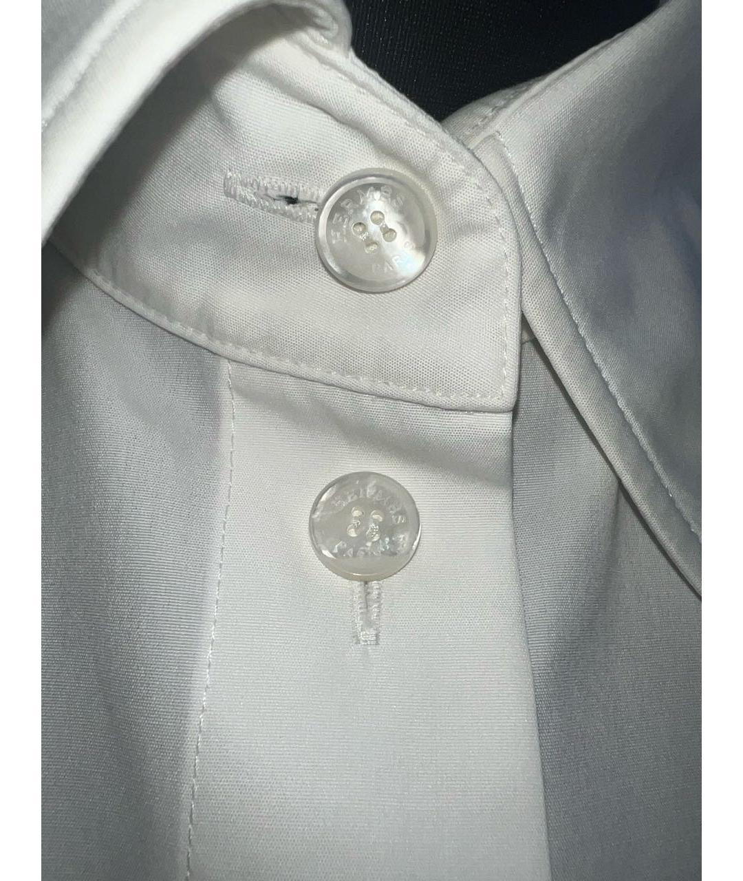 HERMES Белая хлопковая рубашка, фото 4