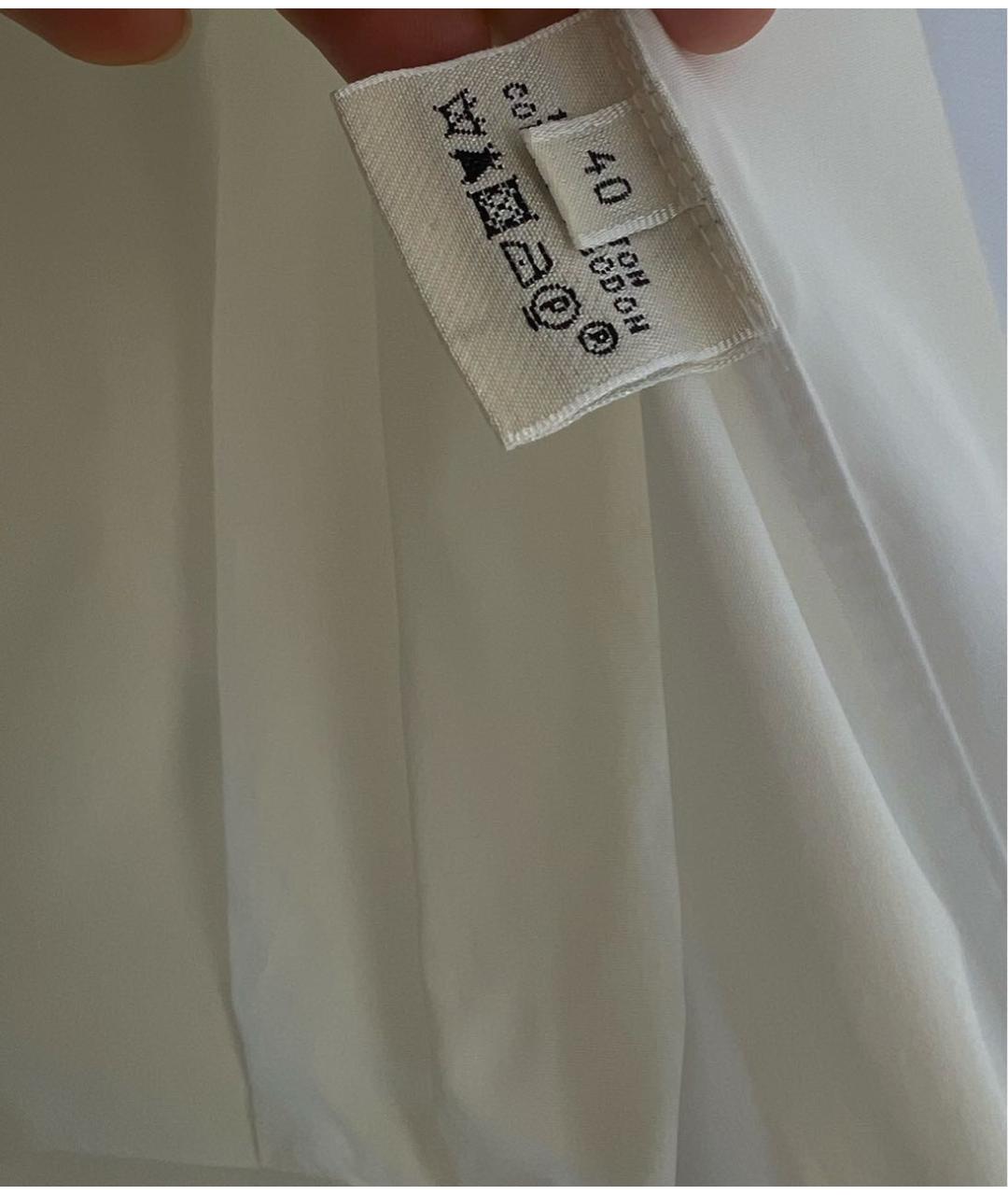 HERMES Белая хлопковая рубашка, фото 7