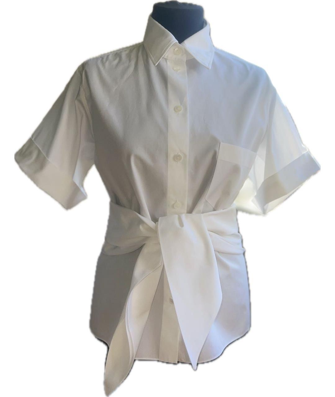 HERMES Белая хлопковая рубашка, фото 8