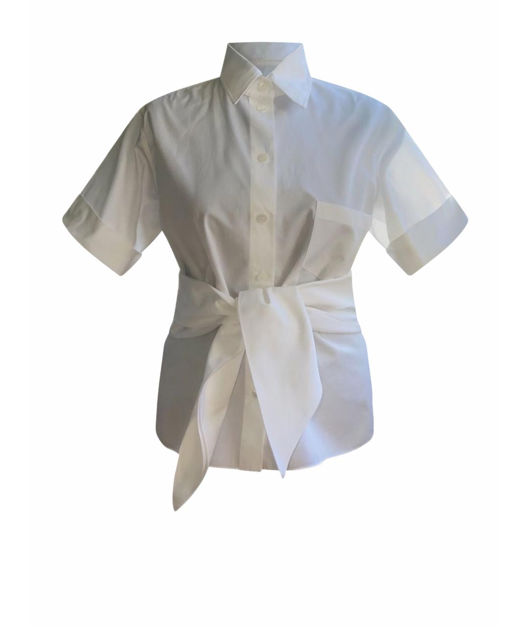 HERMES Белая хлопковая рубашка, фото 1