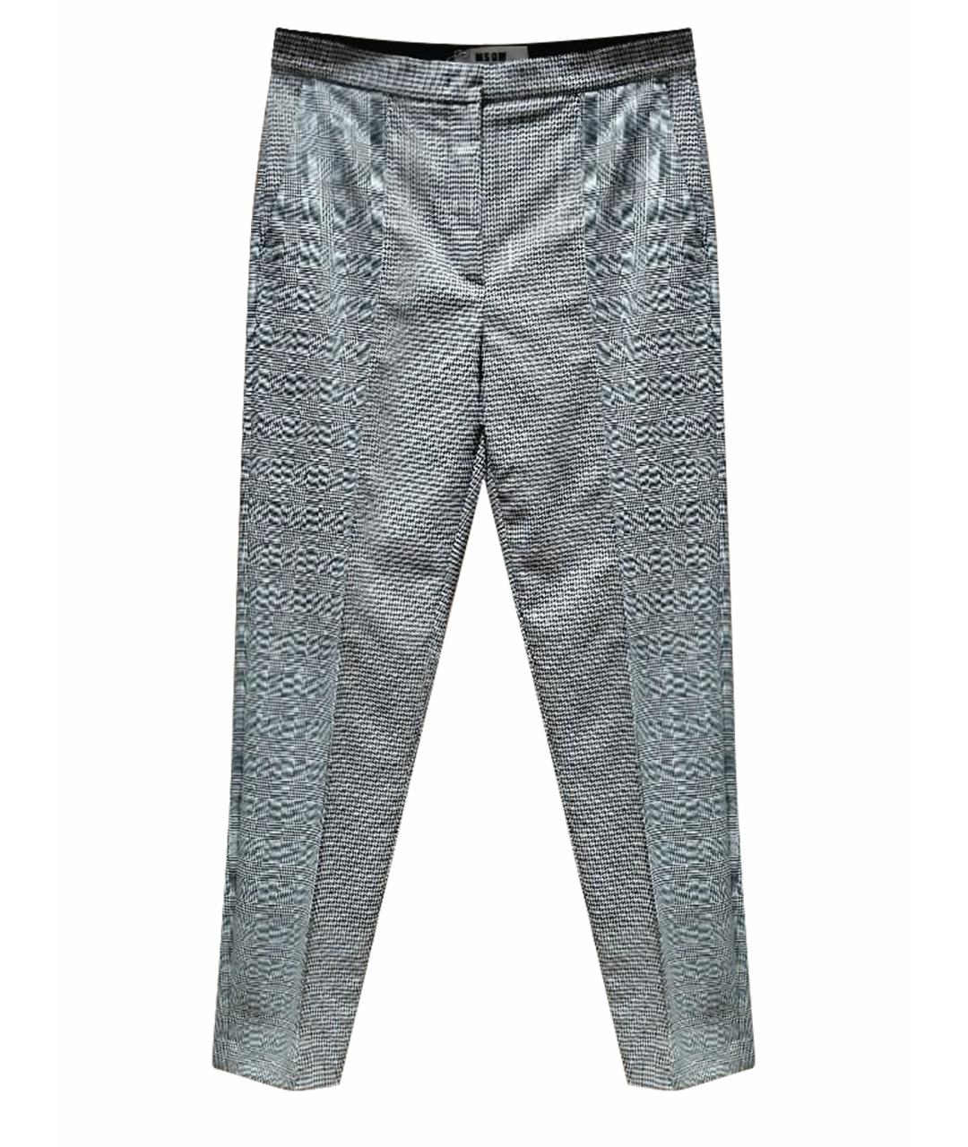 MSGM Серые брюки узкие, фото 1