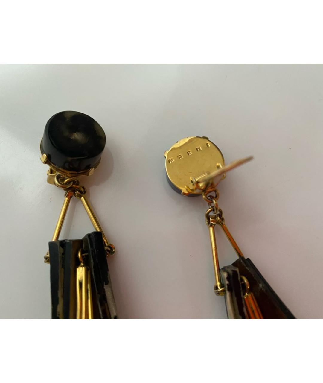 MARNI Черные металлические клипсы, фото 3