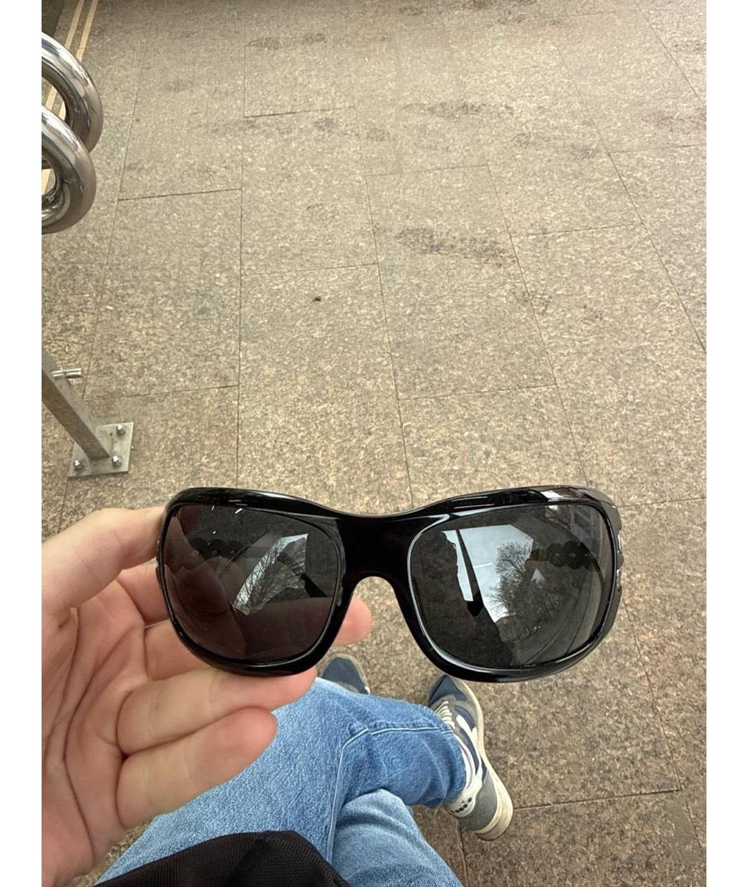 VERSACE Черные солнцезащитные очки, фото 3