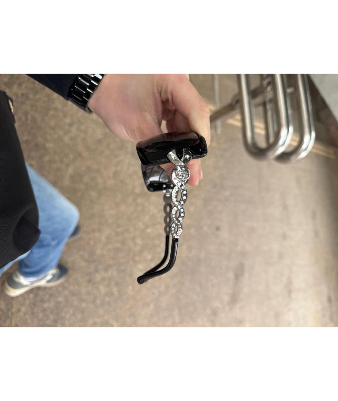 VERSACE Черные солнцезащитные очки, фото 2