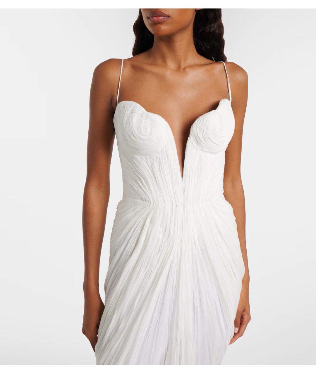 MARIA LUCIA HOHAN Белое шелковое платье, фото 4