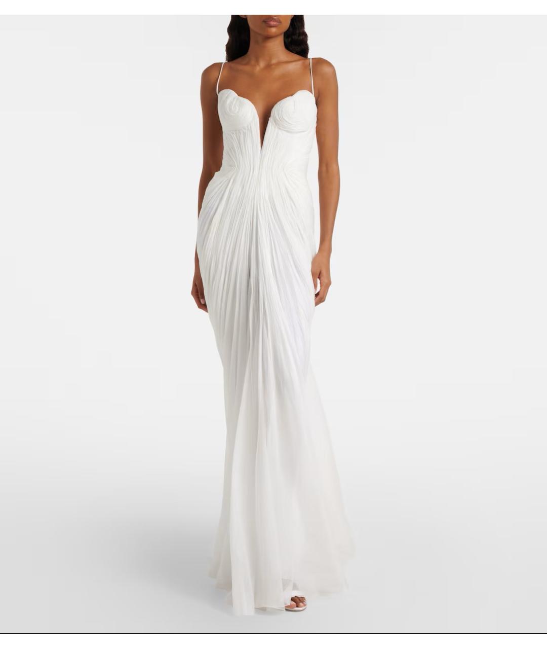 MARIA LUCIA HOHAN Белое шелковое платье, фото 2