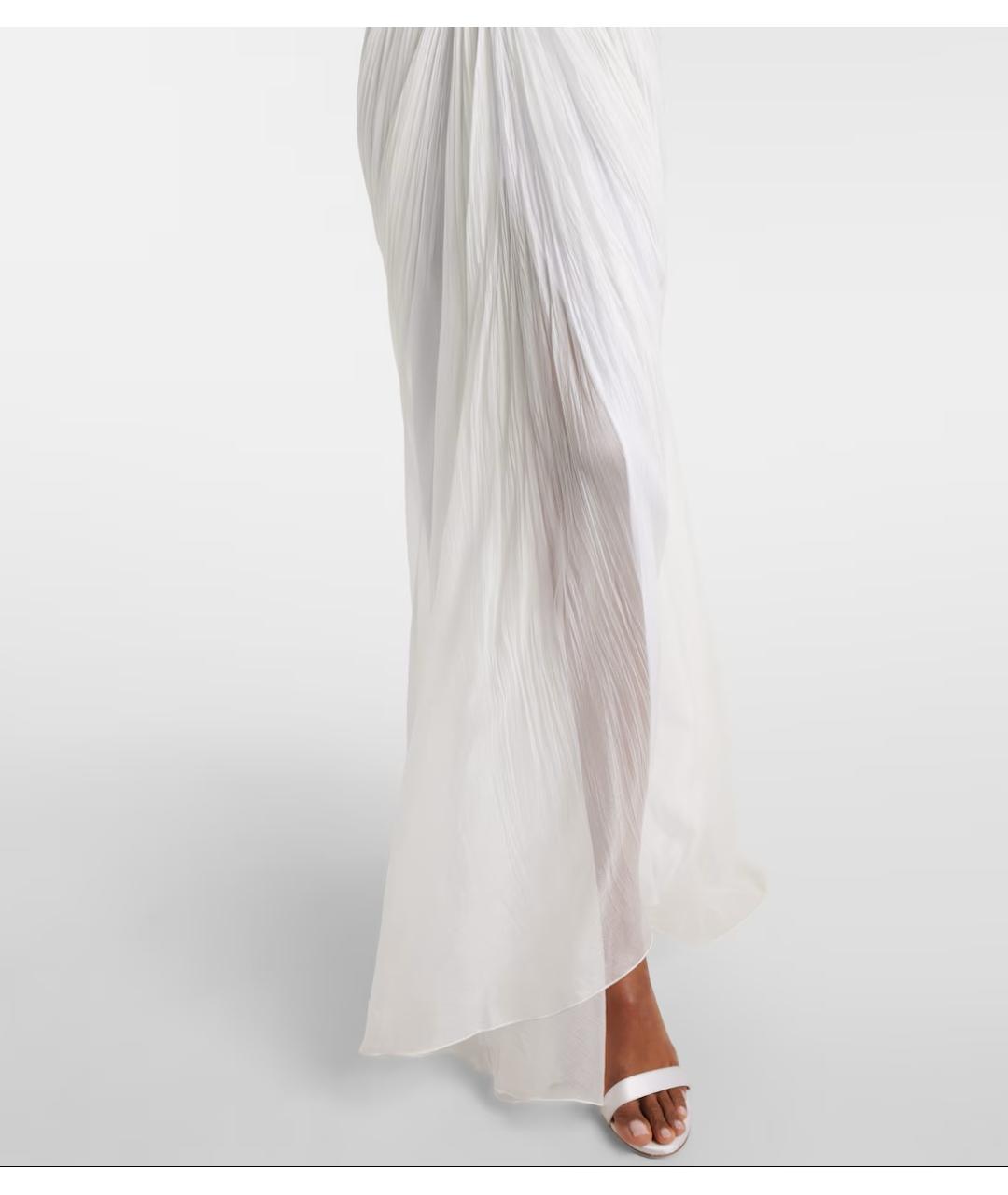 MARIA LUCIA HOHAN Белое шелковое платье, фото 5