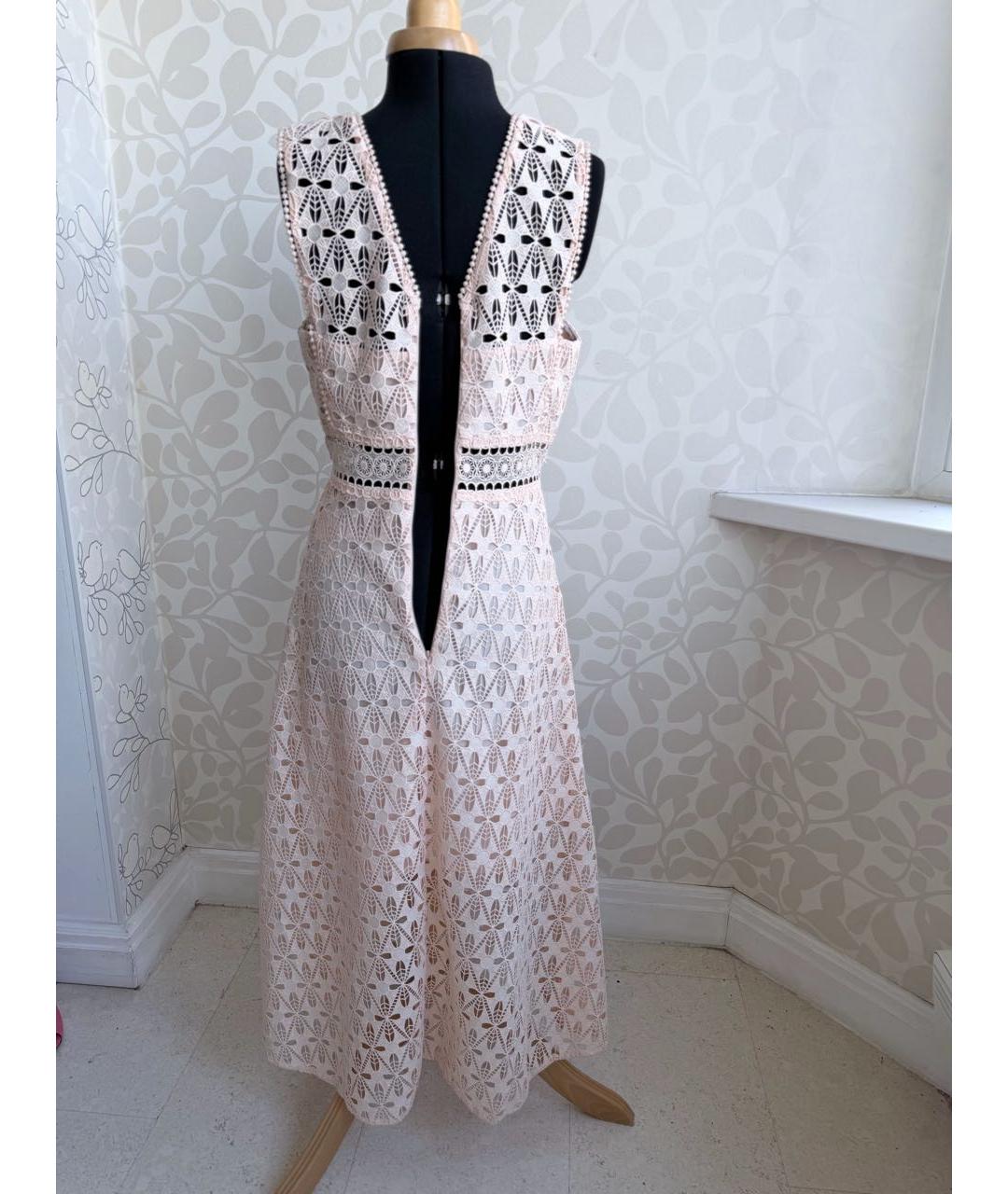 SANDRO Коралловое полиэстеровое коктейльное платье, фото 2