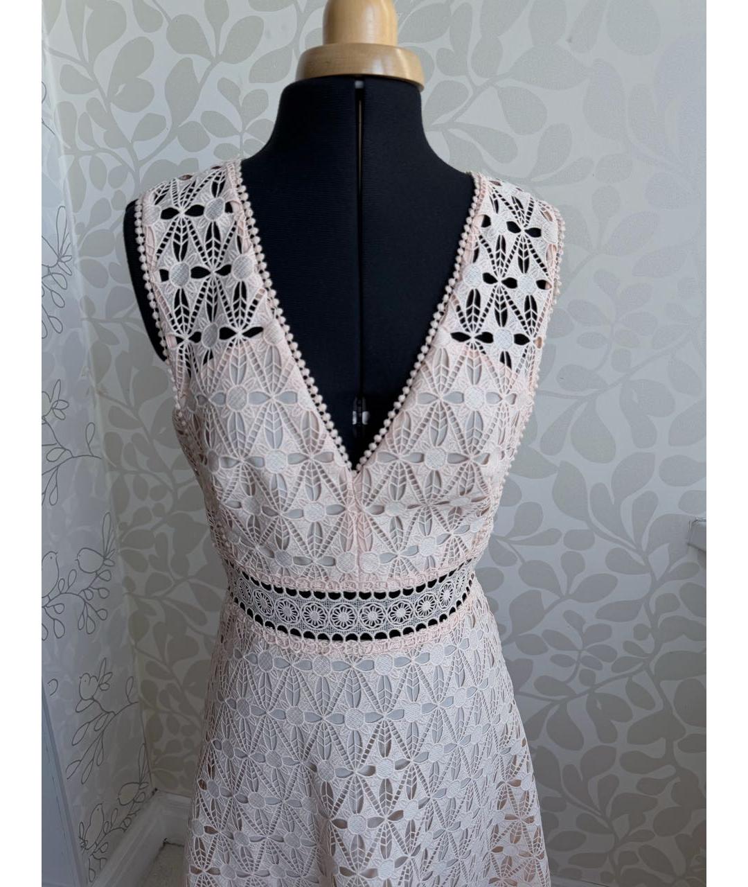 SANDRO Коралловое полиэстеровое коктейльное платье, фото 3