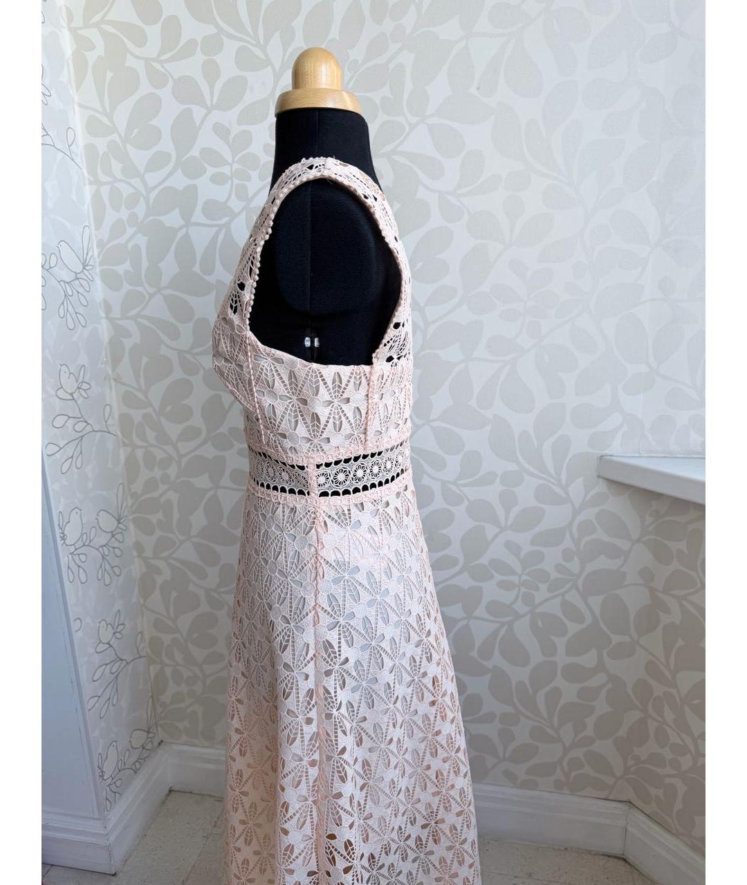 SANDRO Коралловое полиэстеровое коктейльное платье, фото 4