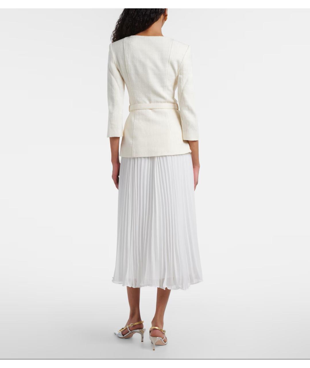 SELF-PORTRAIT Бежевое полиэстеровое платье, фото 2