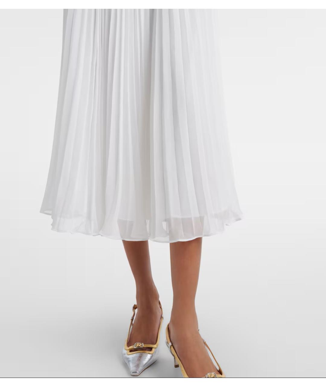 SELF-PORTRAIT Бежевое полиэстеровое платье, фото 3