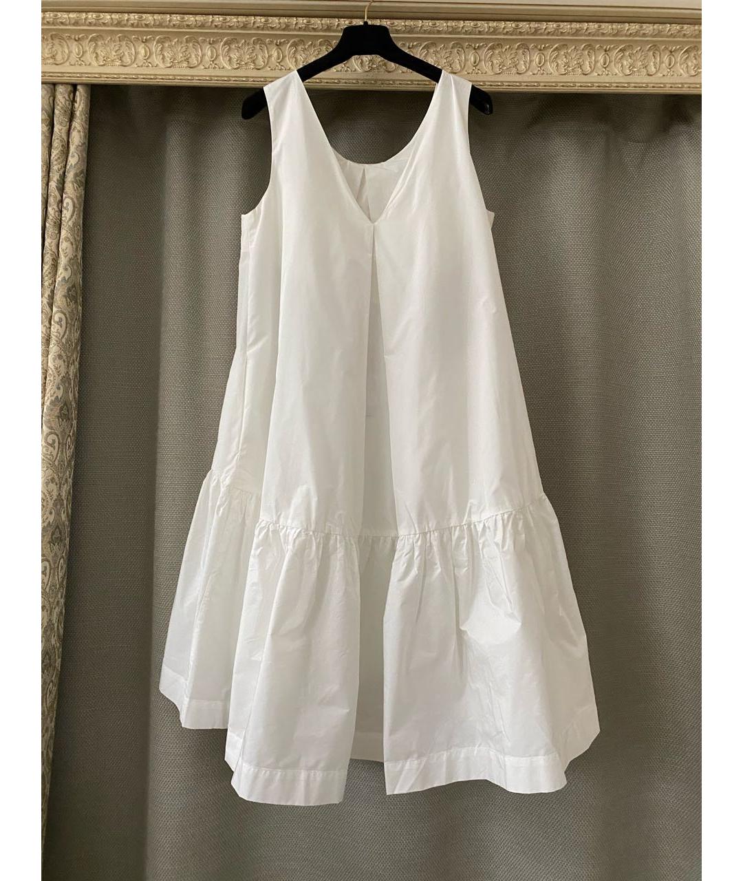 P.A.R.O.S.H. Белое полиэстеровое коктейльное платье, фото 7