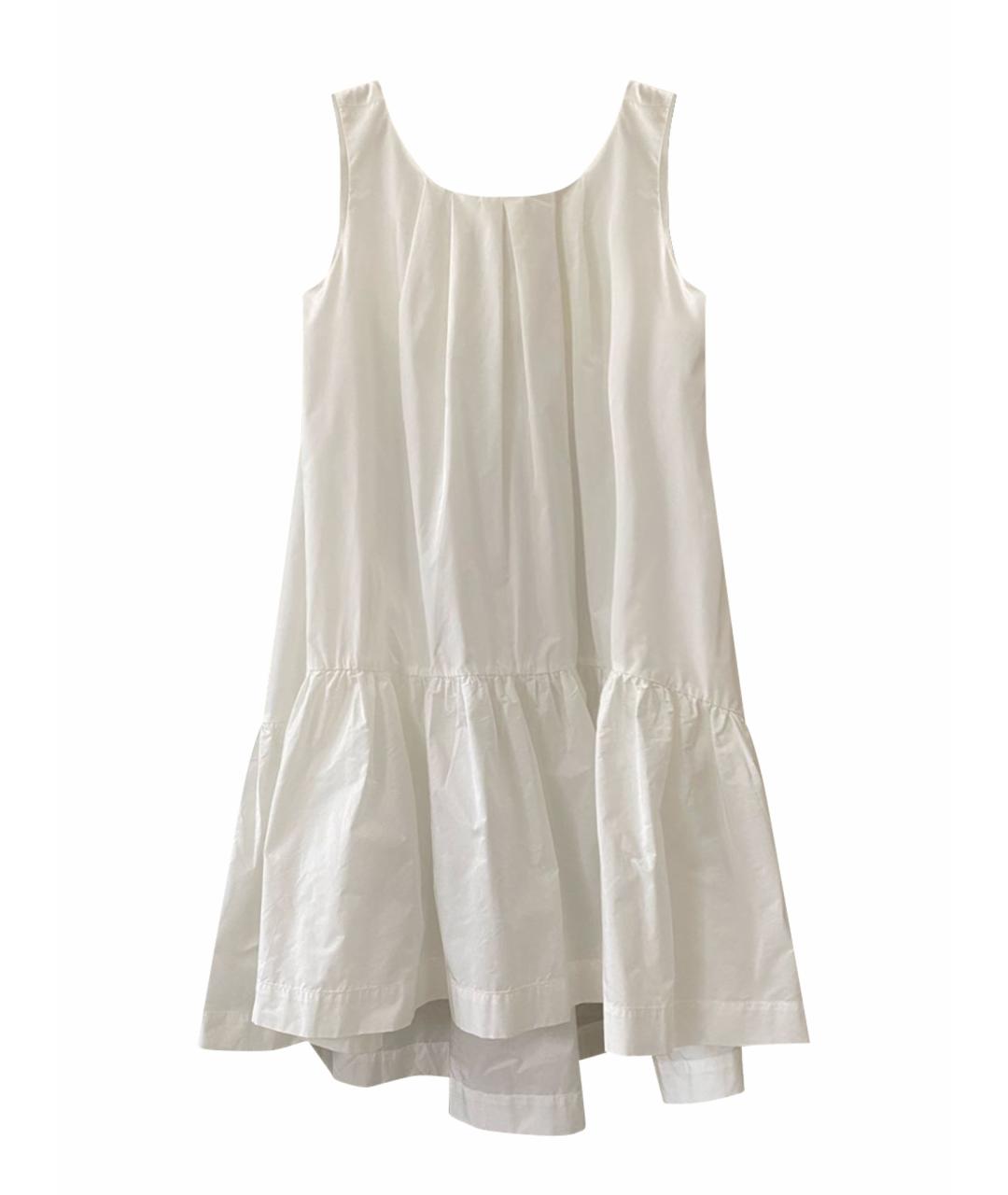 P.A.R.O.S.H. Белое полиэстеровое коктейльное платье, фото 1